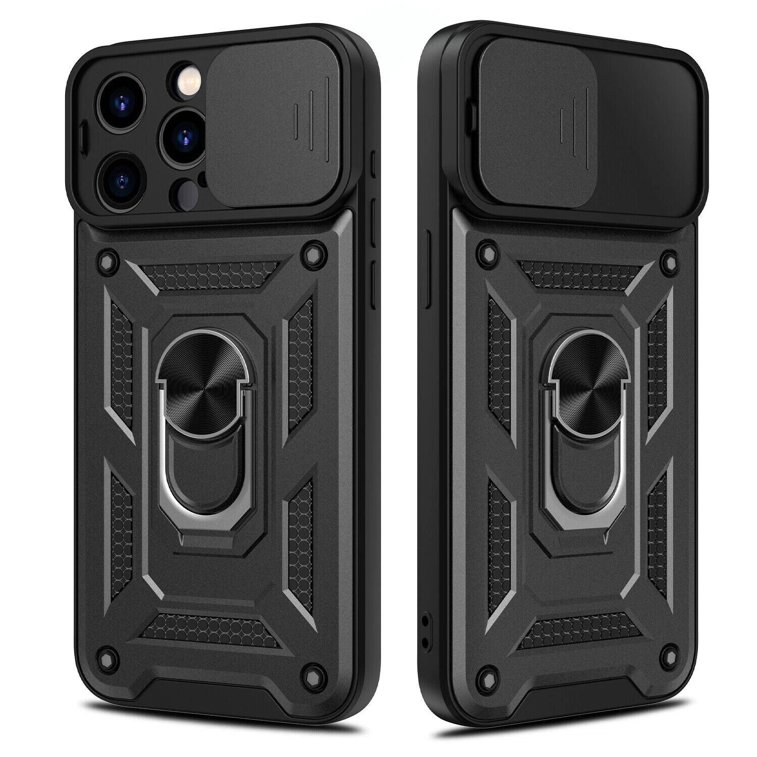 Shockproof Ring Stand Armor Case For iPhone