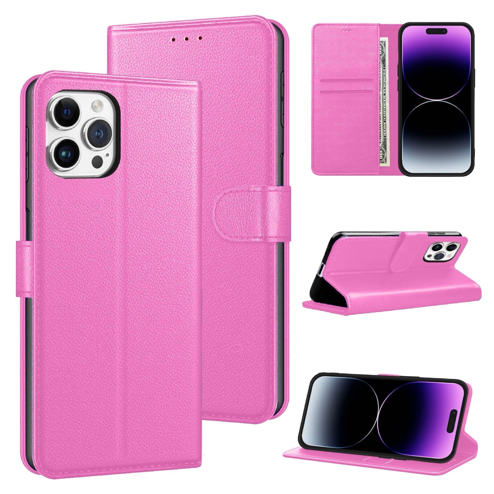 Case For iPhone 17 16 Pro Max Plus 15 14 13 12 11 XR 8 Leather Flip Wallet Cover