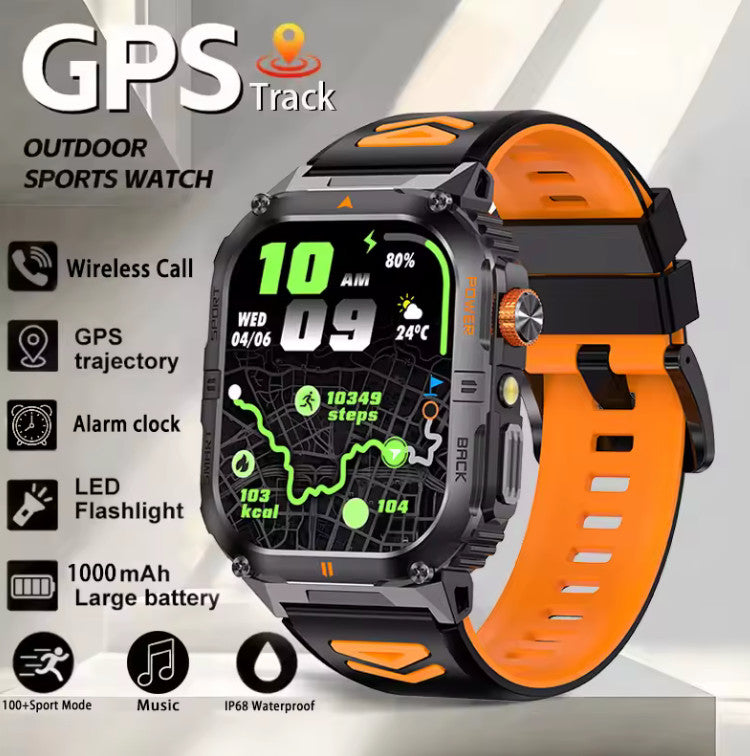 Military GPS Smart Watch Men