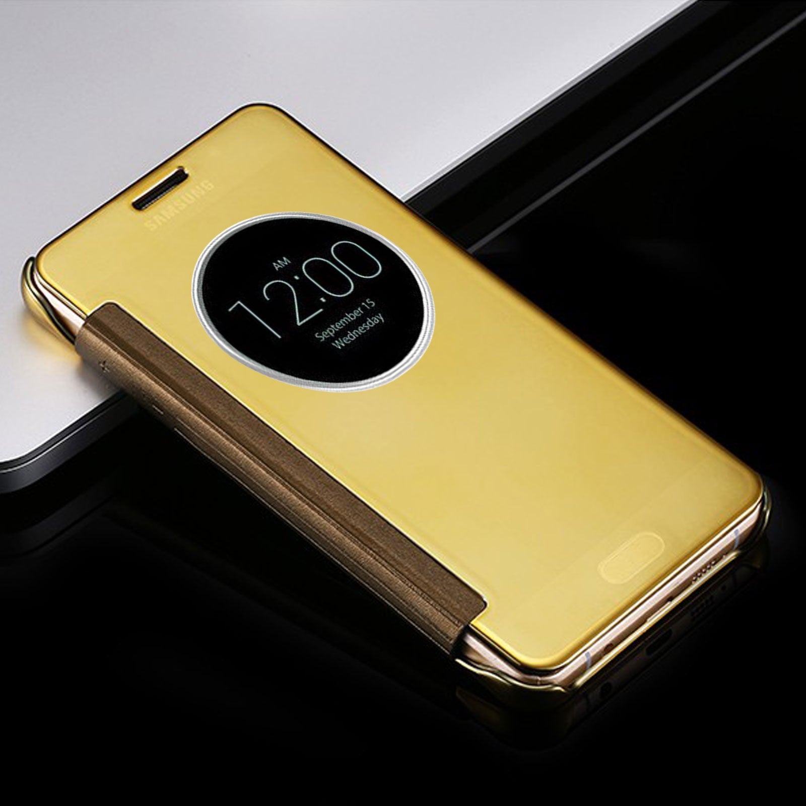 Phone Case For Samsung Galaxy S8 S9 Plus S7 S6 Edge S5 A5 J3 Mirror Flip Cover