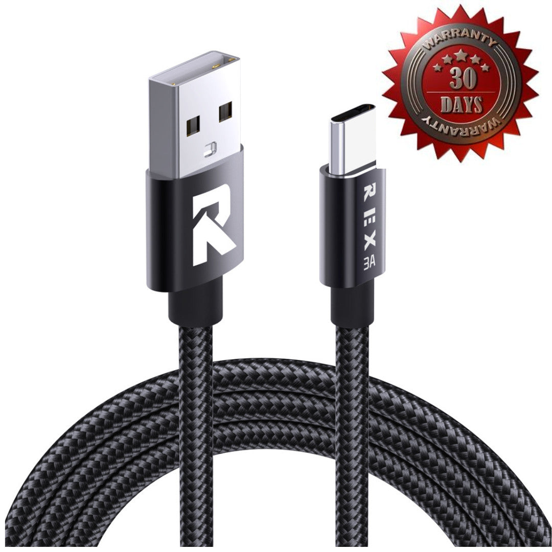 HeavyDuty USB Type C Charging Cable Braided Fast Phone Charger Long Lead 2m 3m