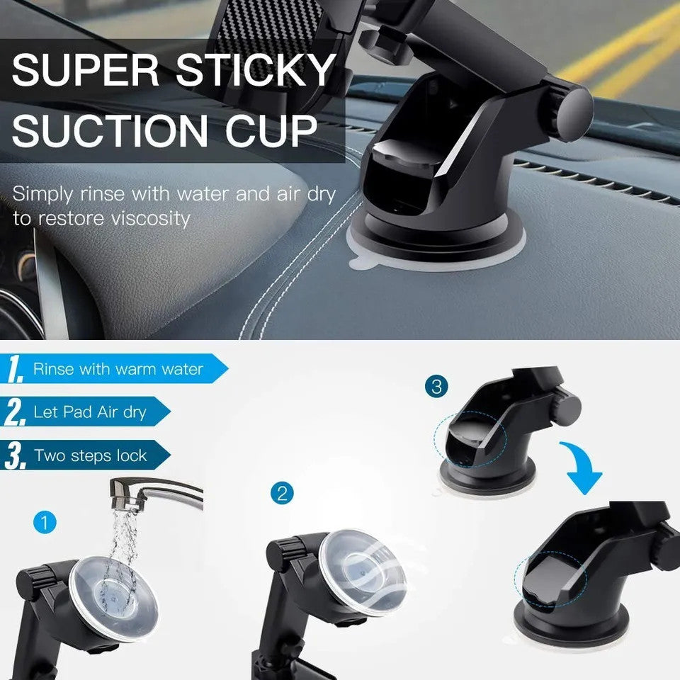 Car Phone Holder Universal Mount Mobile iPhone Windscreen Dashboard