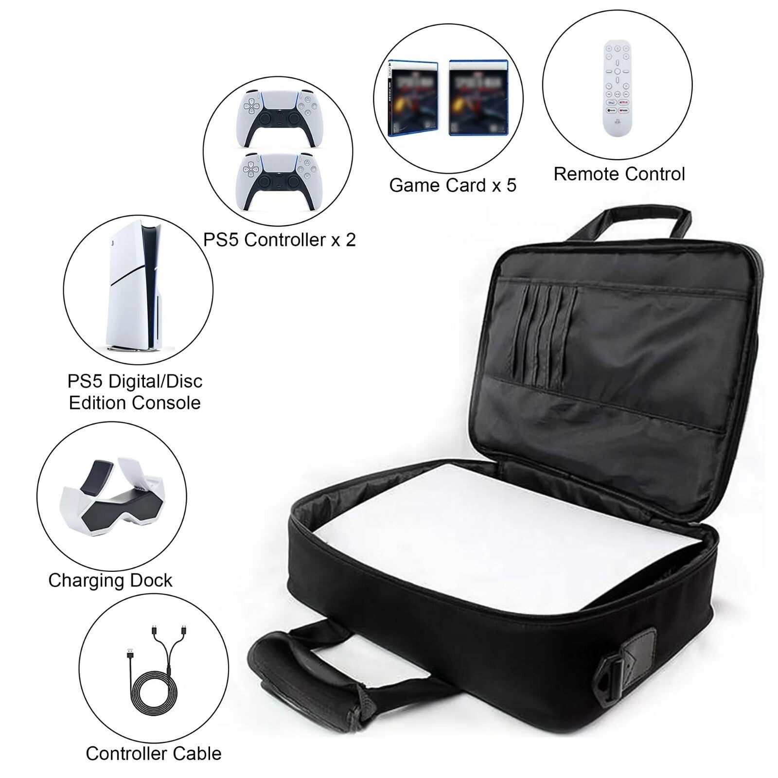 Travel Storage Bag For PlayStation 5