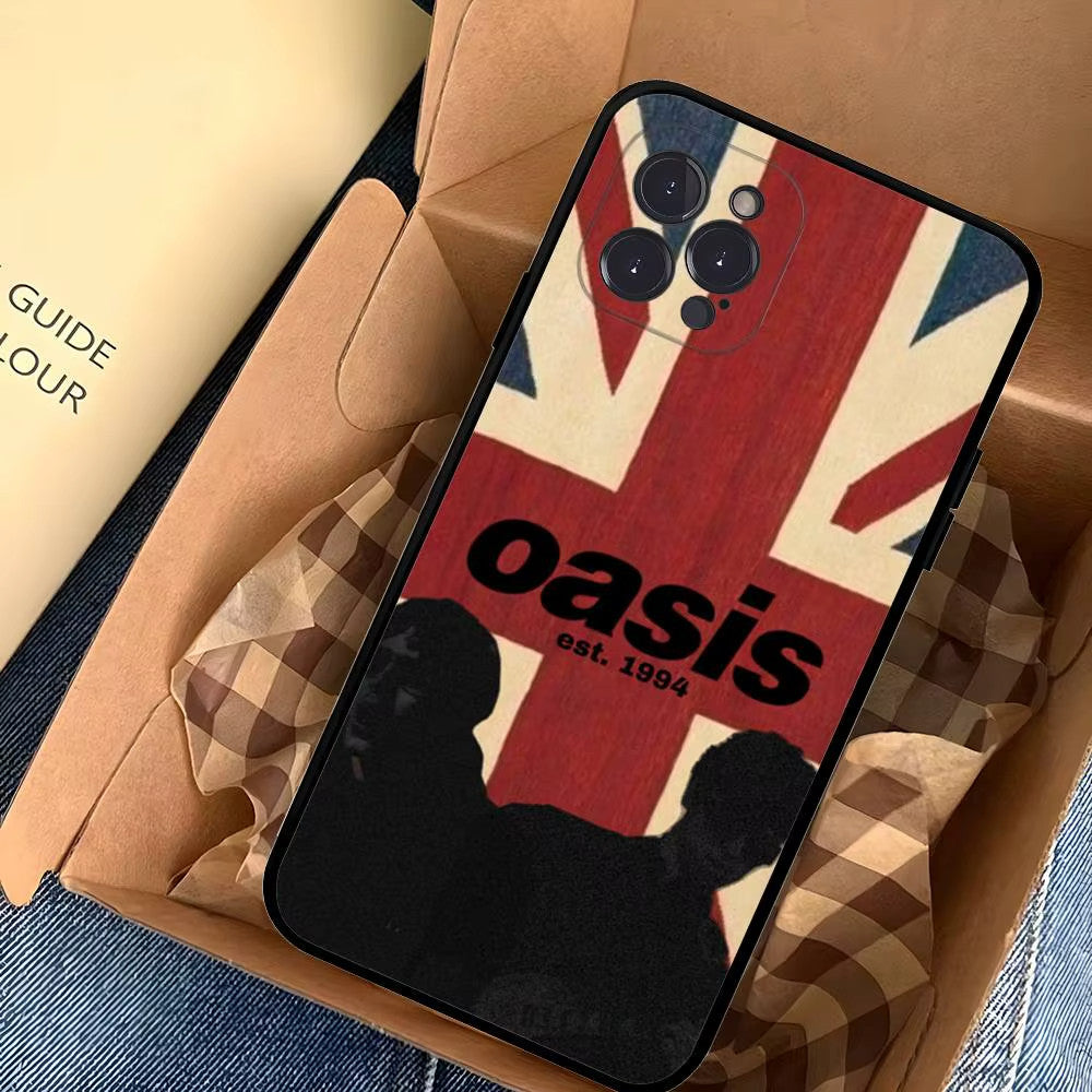 Rock Band Oasis Phone Case iPhone 17 16 15 14 13 12 Air/Max/Pro/Pro Max/Plus