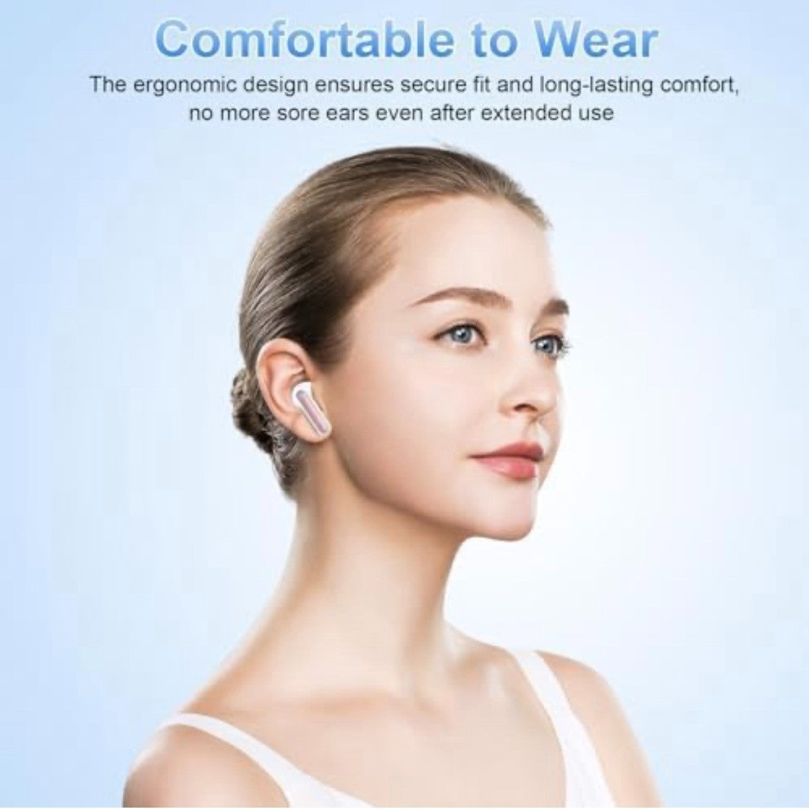 Wireless Earbuds Bluetooth 5.3 in Ear with HiFi Stereo Deep Bass