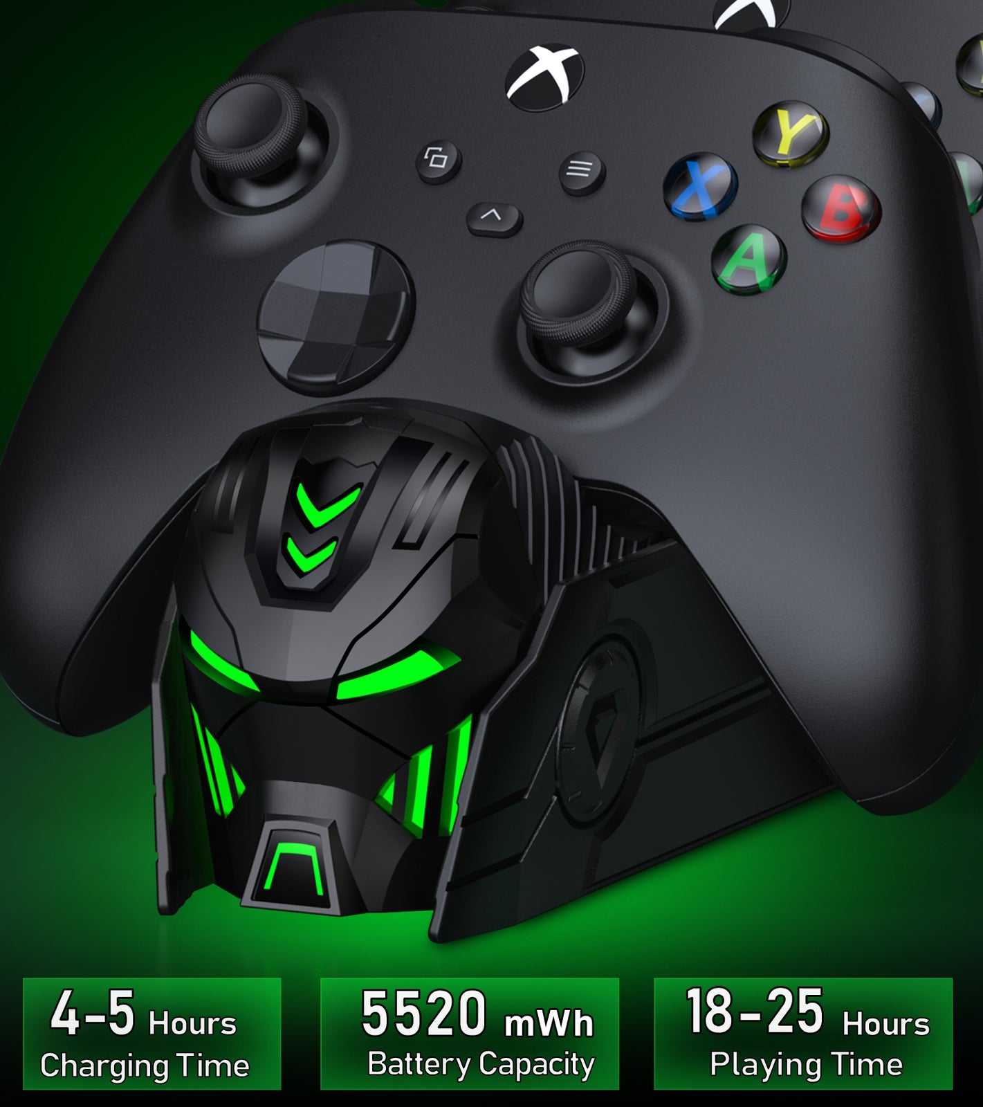 Exclusive patent Charger Station for Xbox Series Controllers with Charging Dock