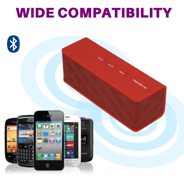 TECEVO Portable Bluetooth Wireless Speaker Heavy Bass Powerful Loud