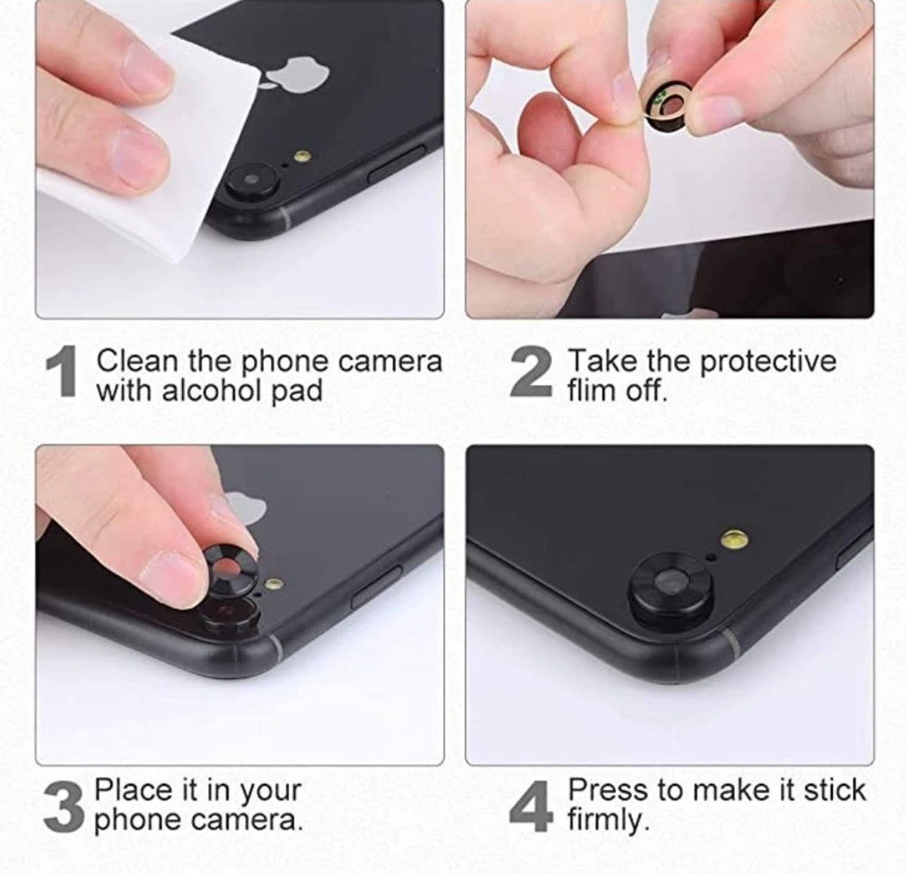 Camera LensGlass Protector Metal Ring for iPhone 17 Pro 14Pro 15Pro 16Pro 17E 13