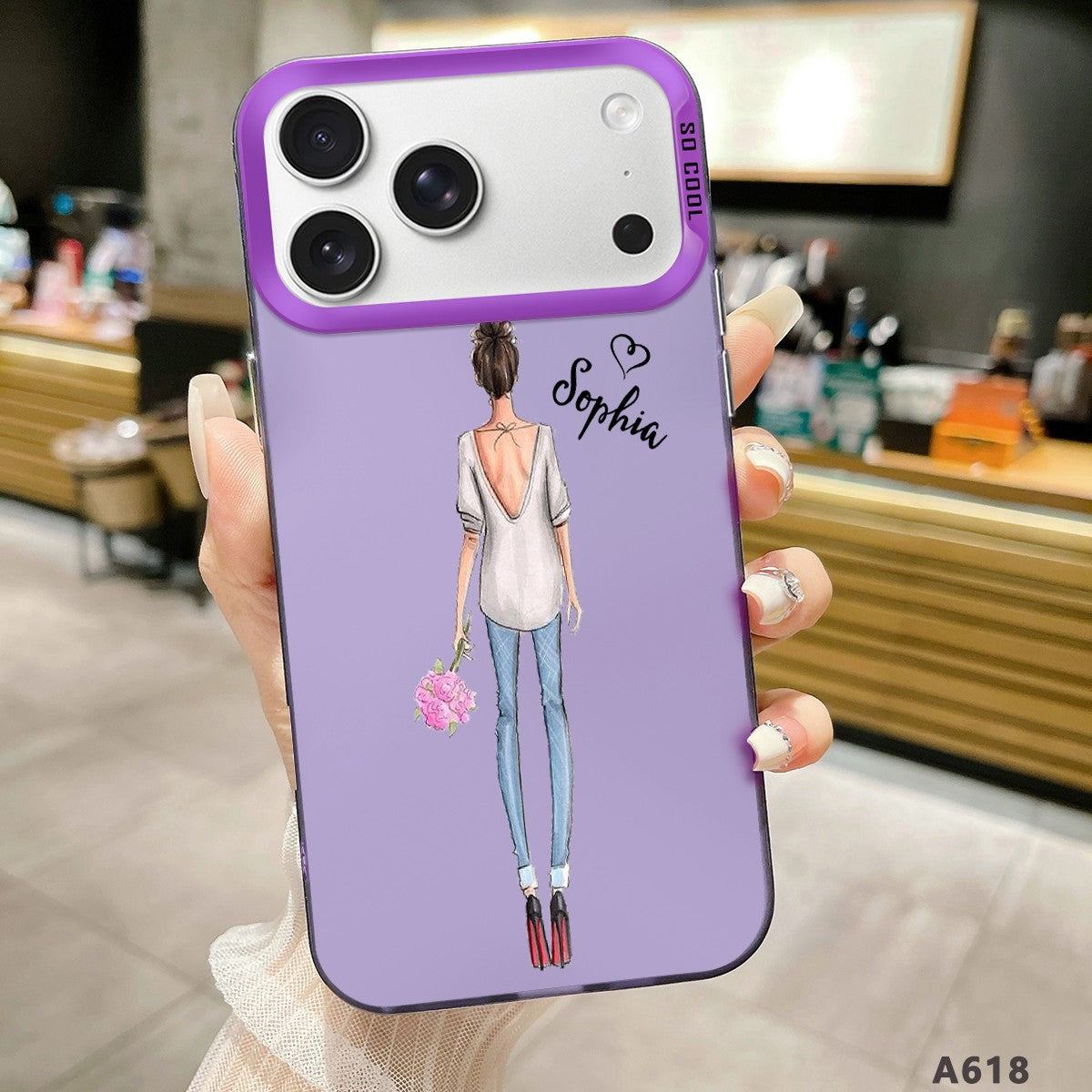 IPhone Case For iPhone 16 Pro 14 15 Pro Max 17e Customized Fashion Girls Cover