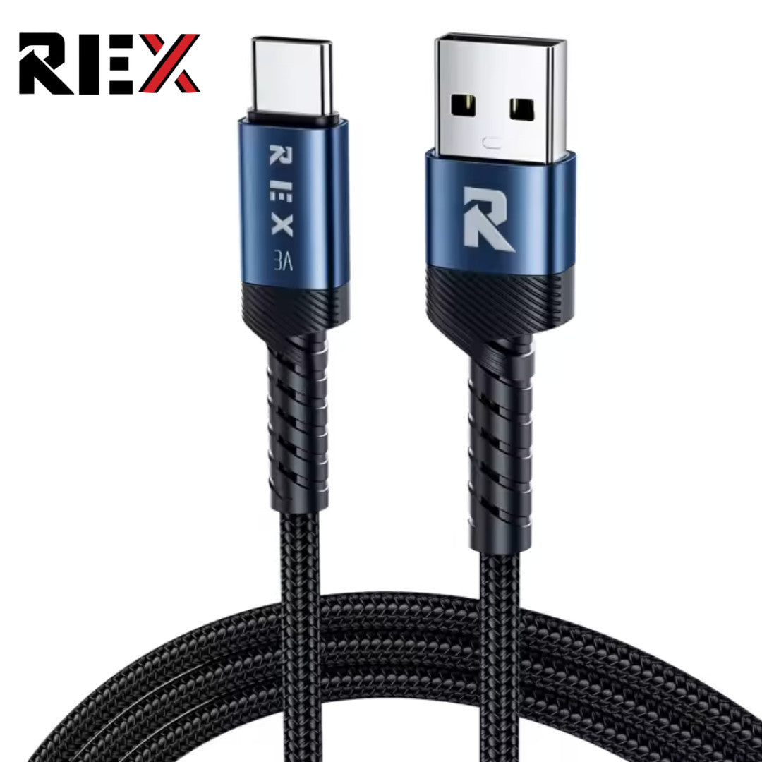 HeavyDuty USB Type C Charging Cable Braided Fast Phone Charger Long Lead 2m 3m