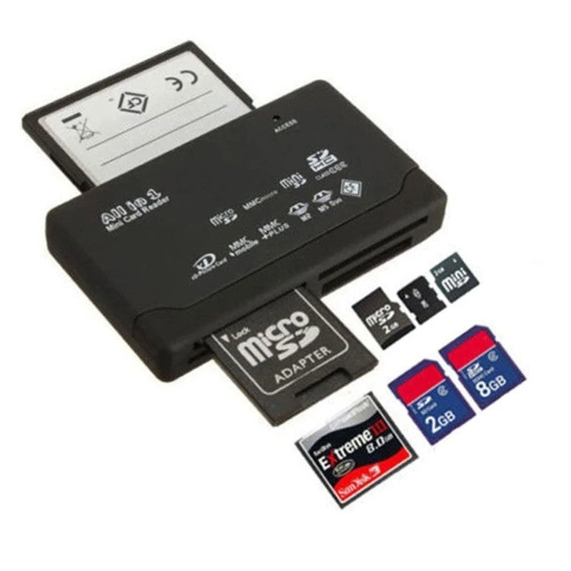 Memory Card Reader All in One 1 USB Adapter SD SDHC Mini Micro