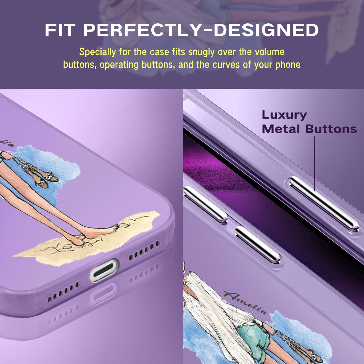 IPhone Case For iPhone 16 Pro 14 15 Pro Max 17e Customized Fashion Girls Cover
