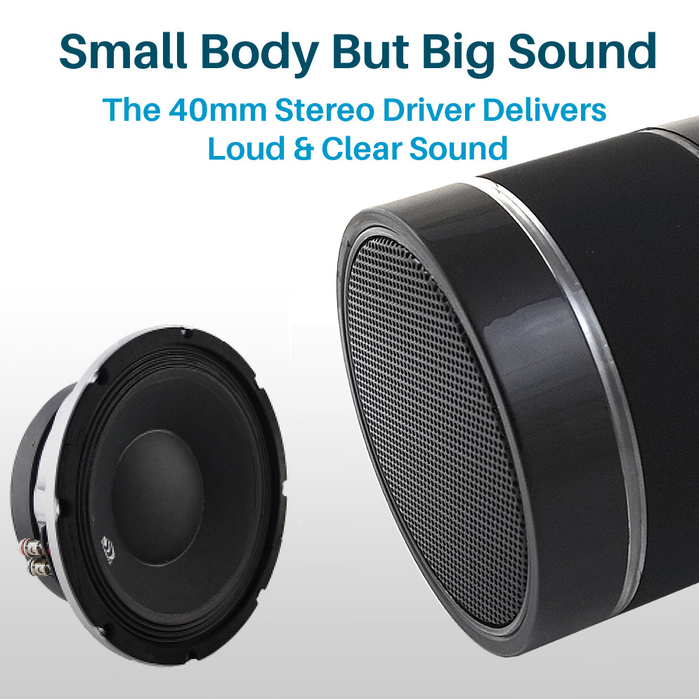JUSTOP Bluetooth Wireless Speaker Portable LED Light Extra Bass Loud MicroSD UK