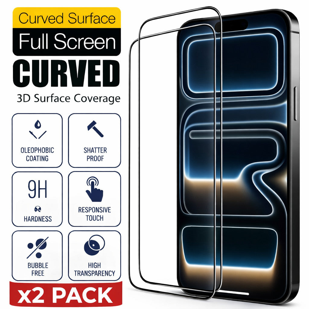 Tempered Glass Screen Protector For iPhone 17 16 15 14 13 12 11 Pro Max Plus XR