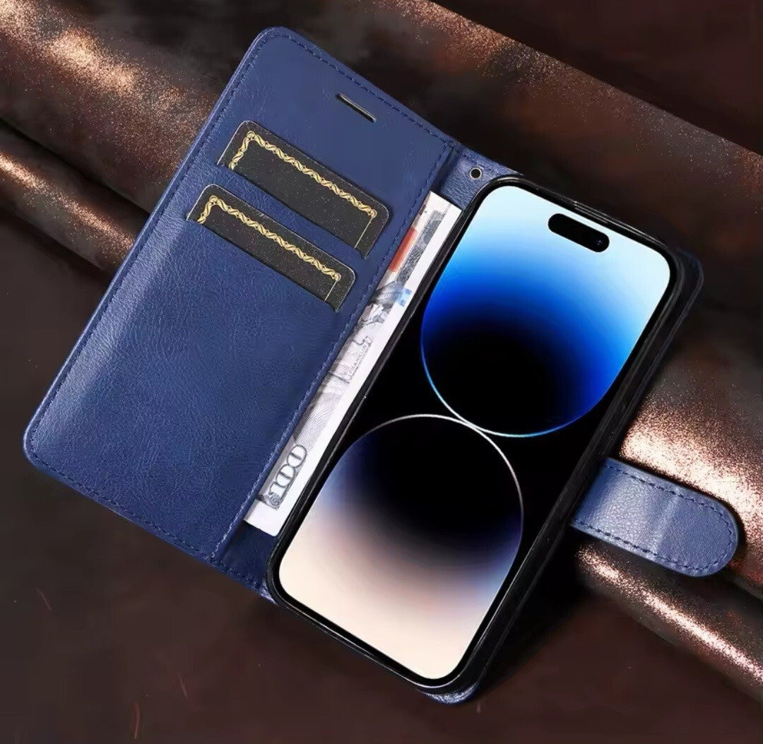 Case For iPhone 17 Pro Max 17e 15Pro 14 13 12 11Pro XR SE 16 Leather Flip Wallet