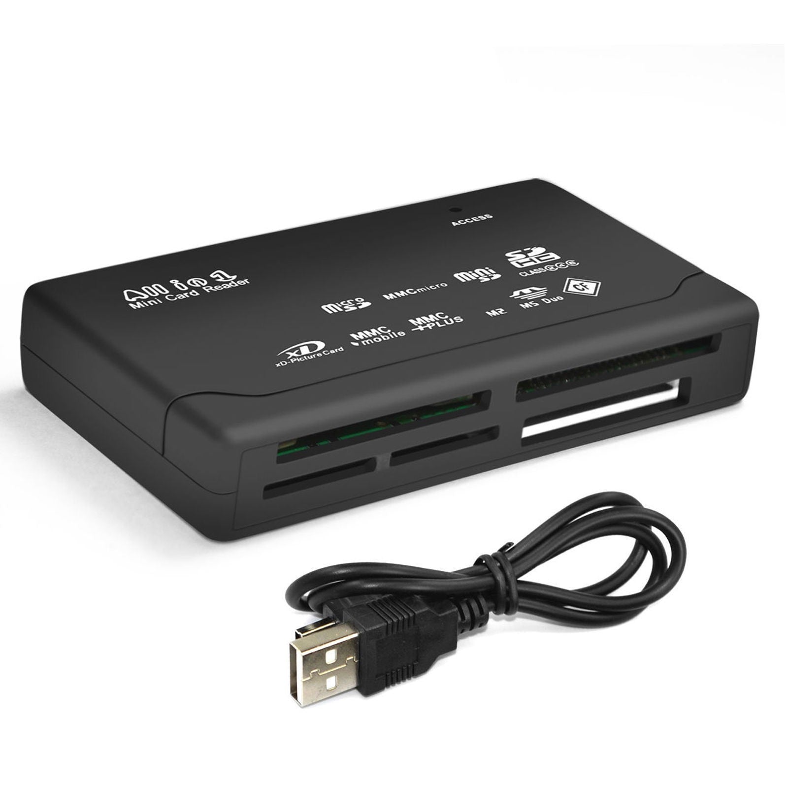 USB 2.0 Memory Card Reader All‑in‑One Adapter SD SDHC Micro