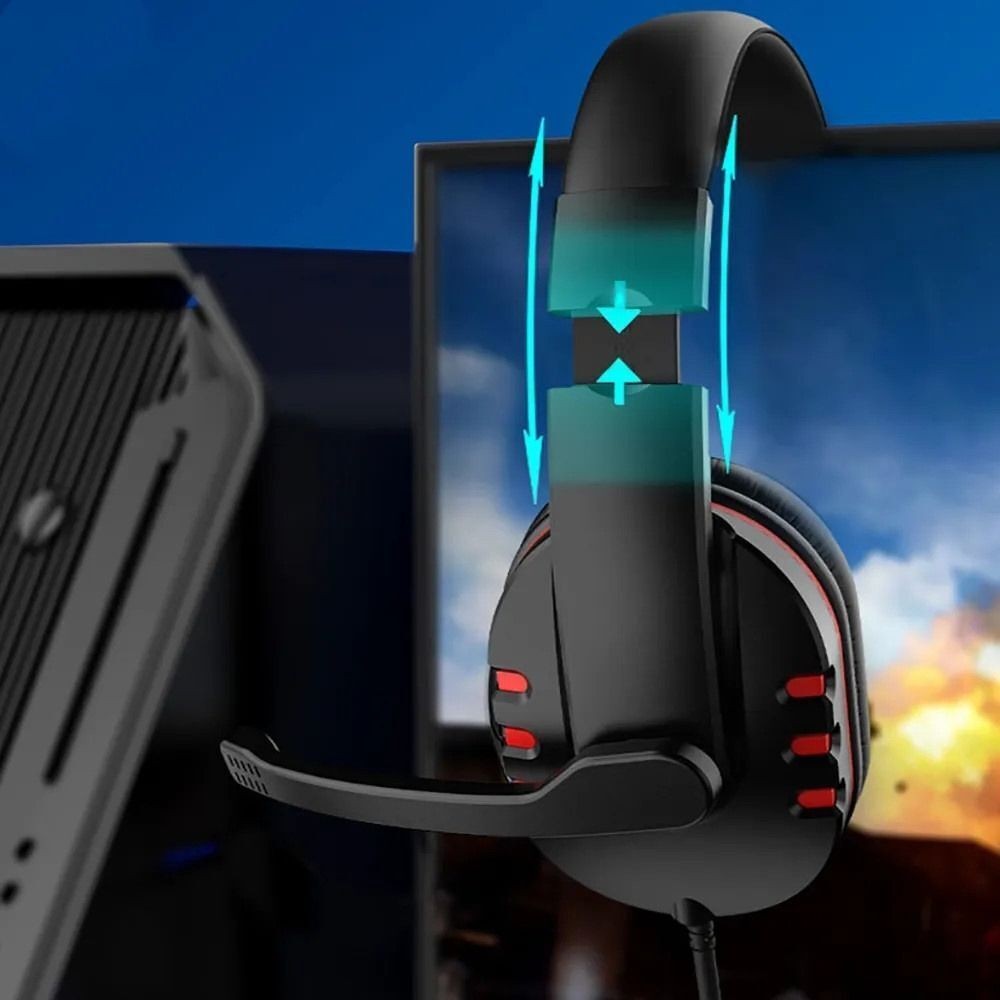 Gaming Headset with Microphone Mic Headphones For PC Laptop PS4 PS5 Xbox One UK