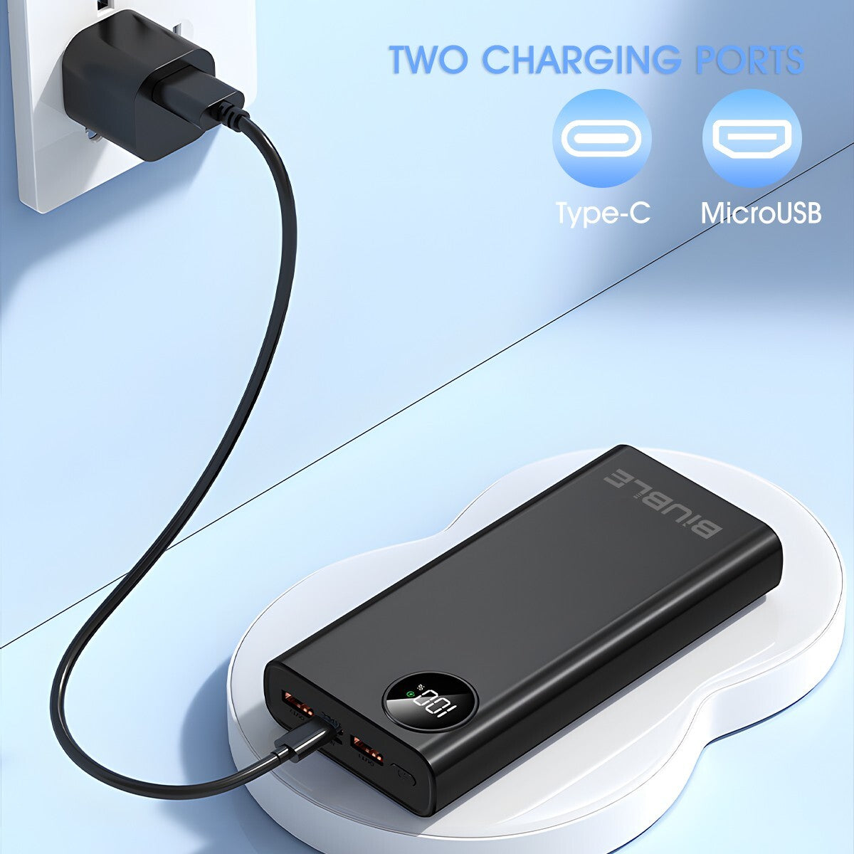 9000000mAh Power Bank Fast charger Pack USB Backup Battery For Mobile Phone