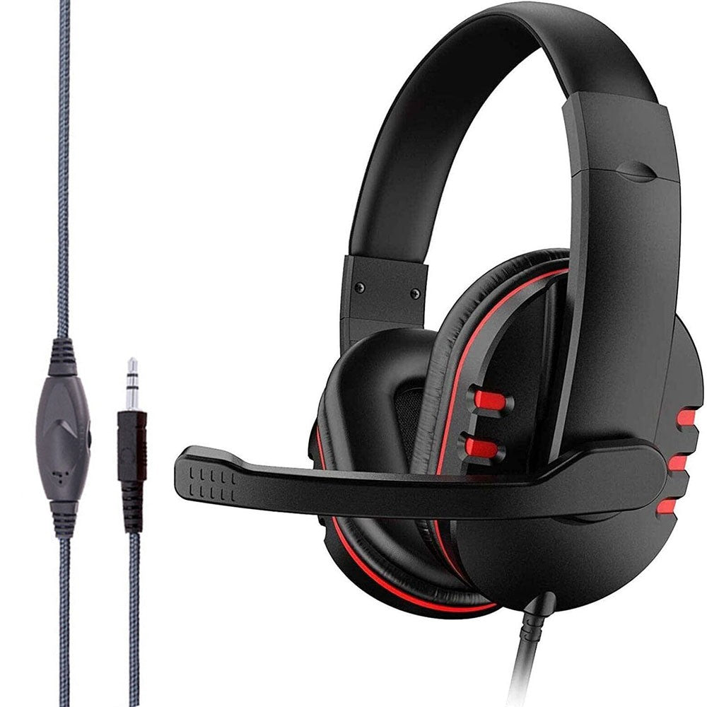 Gaming Headset with Microphone Mic Headphones For PC Laptop PS4 PS5 Xbox One UK