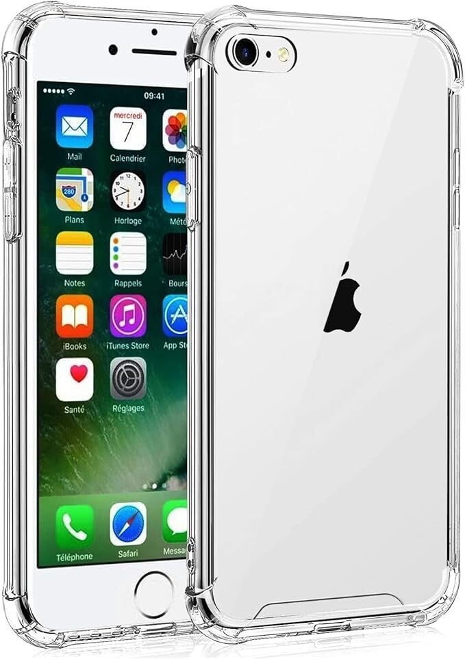 Case For iPhone 16 15 14 Pro Max Plus 13 11 12 7 8 Clear Cover Shockproof