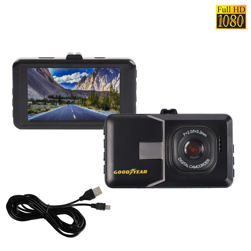 Compact Car Dash Cam 3'' LED Display Camera Video Recorder