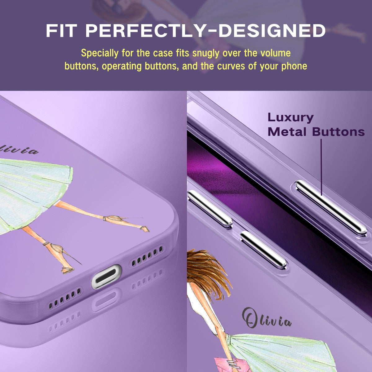 IPhone Case For iPhone 16 Pro 14 15 Pro Max 17e Customized Fashion Girls Cover