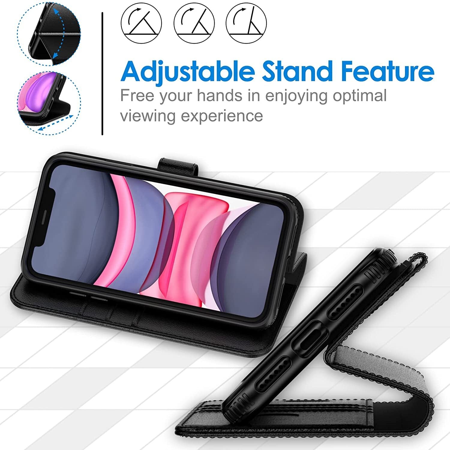 Case For iPhone 17 Pro Max 17e 15Pro 14 13 12 11Pro XR SE 16 Leather Flip Wallet