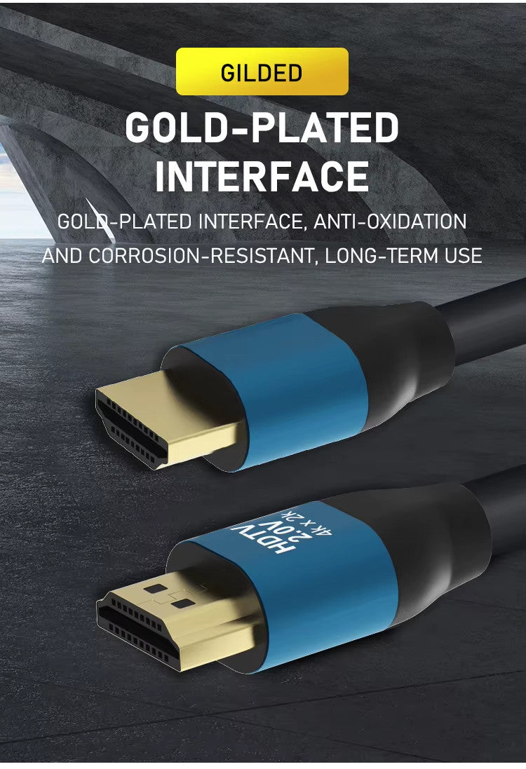 HDMI Cable 2.0 HD 4K 2160P 3D HDTV 1080P 2160P FAST HIGH SPEED GOLD PLATED