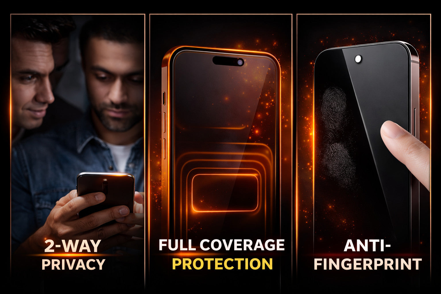 Privacy Screen Protector Tempered For iPhone 17 16 15 14 13 12 11 Pro Max Plus