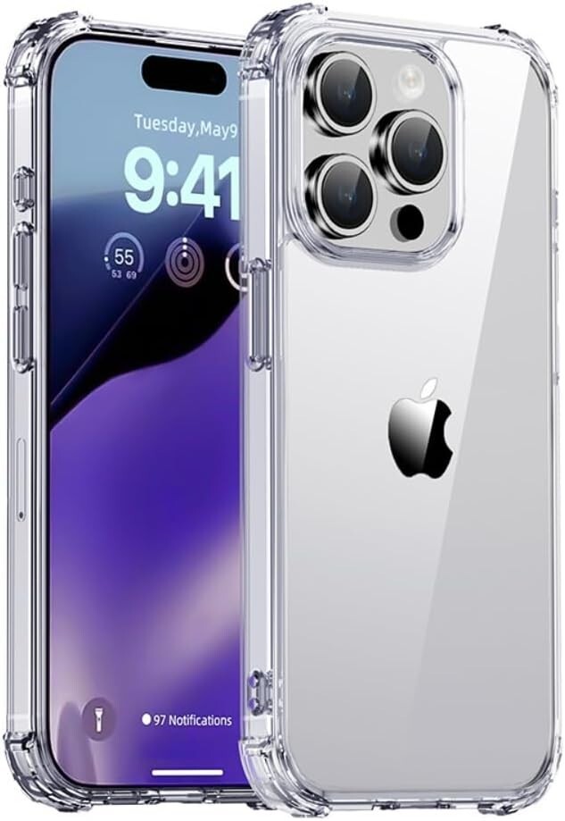 Case For iPhone 16 15 14 Pro Max Plus 13 11 12 7 8 Clear Cover Shockproof