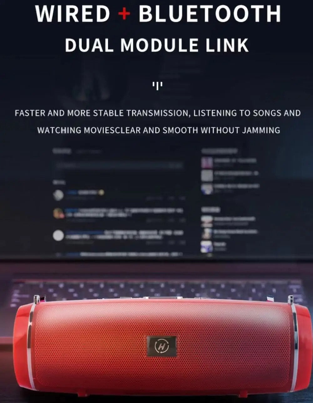 Ultra Loud High Bass Bluetooth Speakers Portable Outdoor Wireless Speaker Indoor