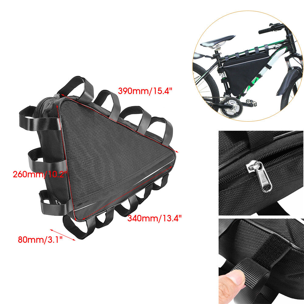 MTB Triangle Bag Electric Mountain Bike Li-Ion Battery Case Bicycle Frame S M L