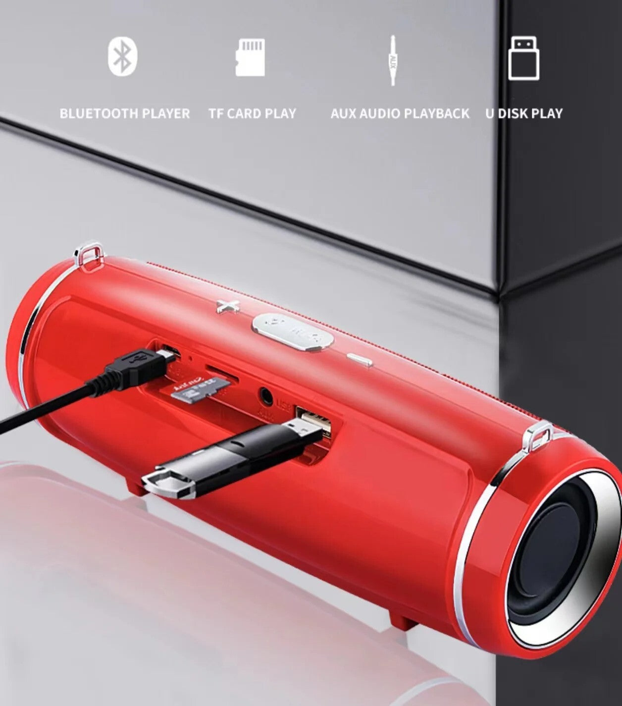 Ultra Loud High Bass Bluetooth Speakers Portable Outdoor Wireless Speaker Indoor