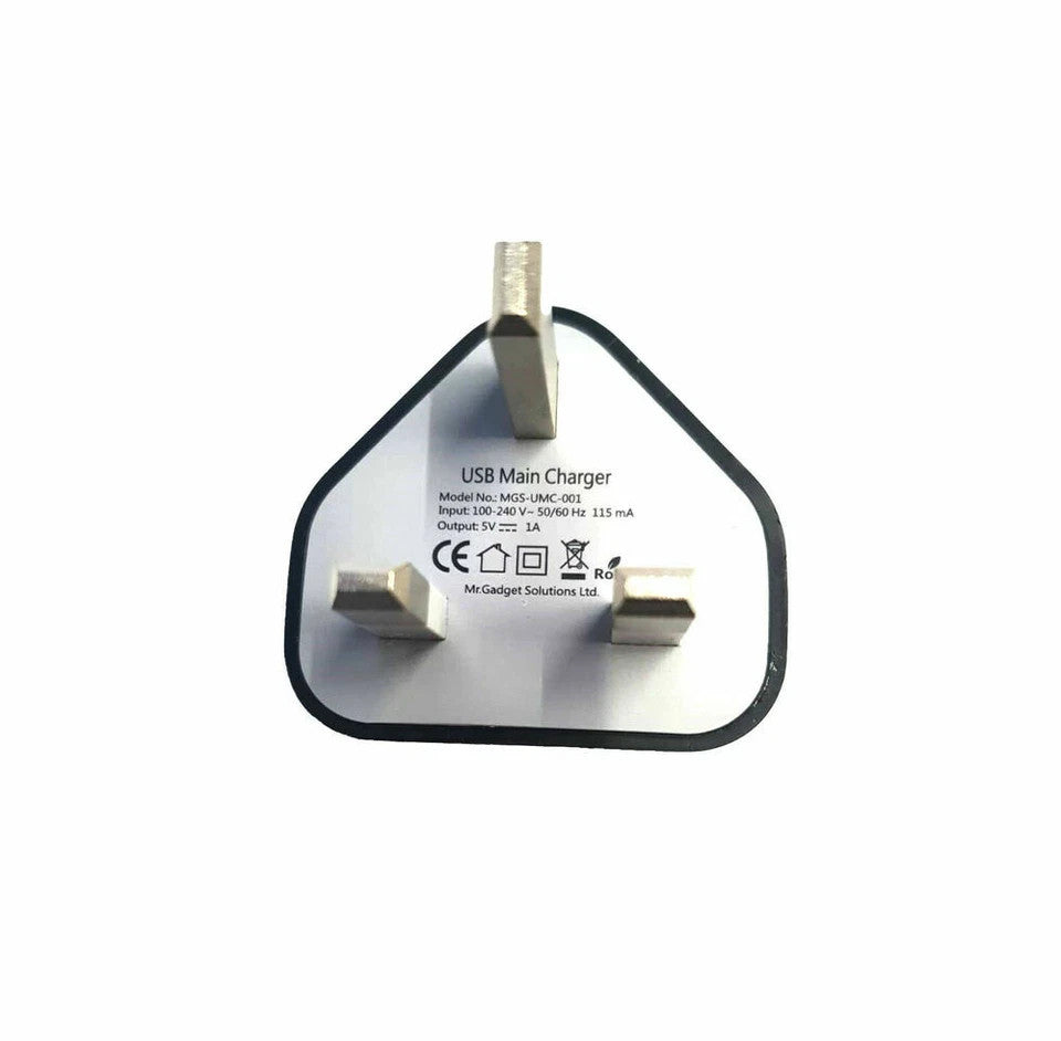 UK 3 Pin Dual USB Plug Adapter Mains Wall Charger 1/2/3-Port For Phones Tablet