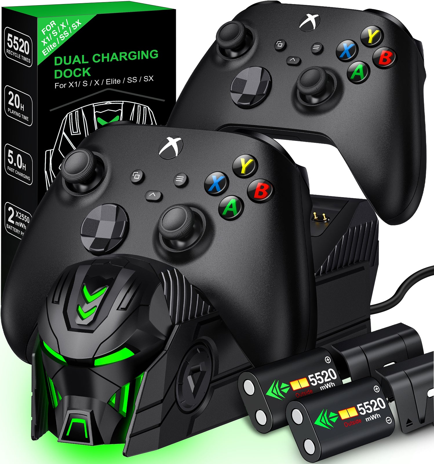 Exclusive patent Charger Station for Xbox Series Controllers with Charging Dock