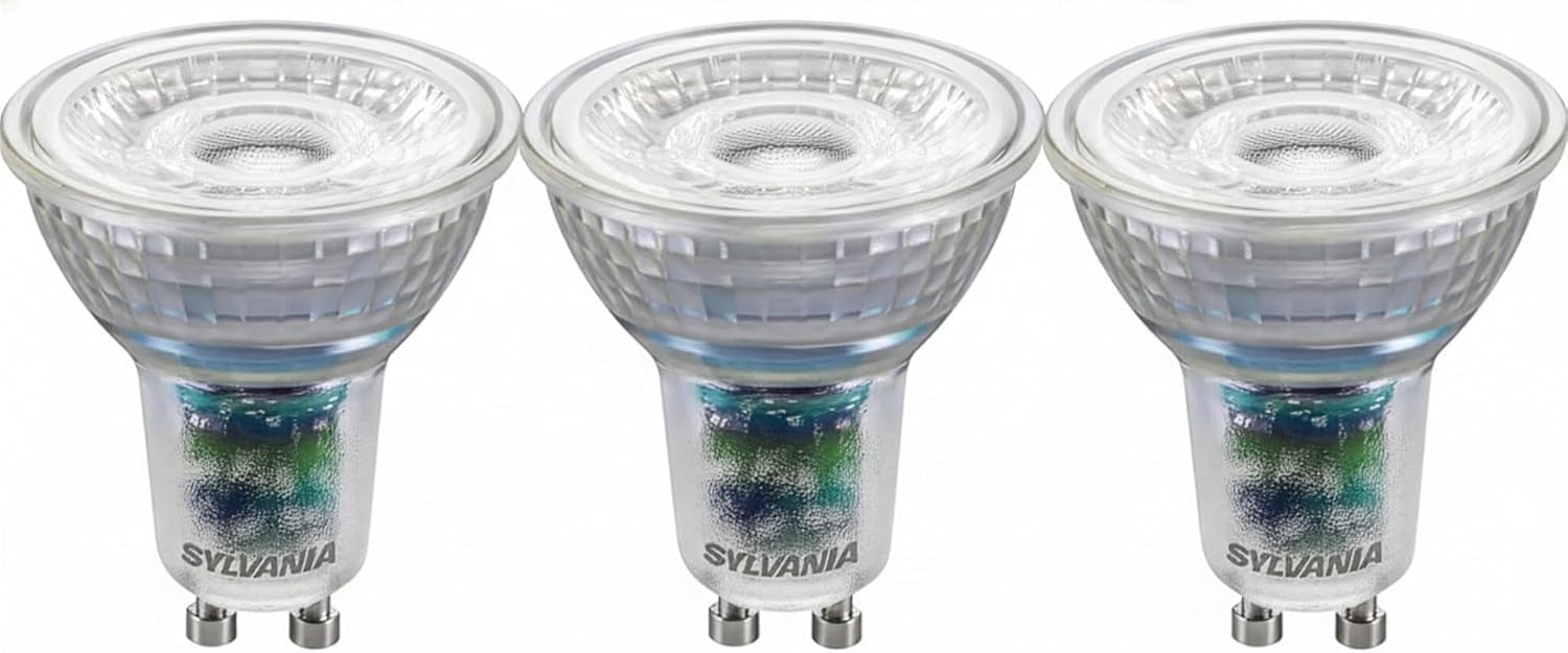GU10 LED Bulb 2W 350 Lumens Warm White 3000K A Rated Sylvania 3 Pack