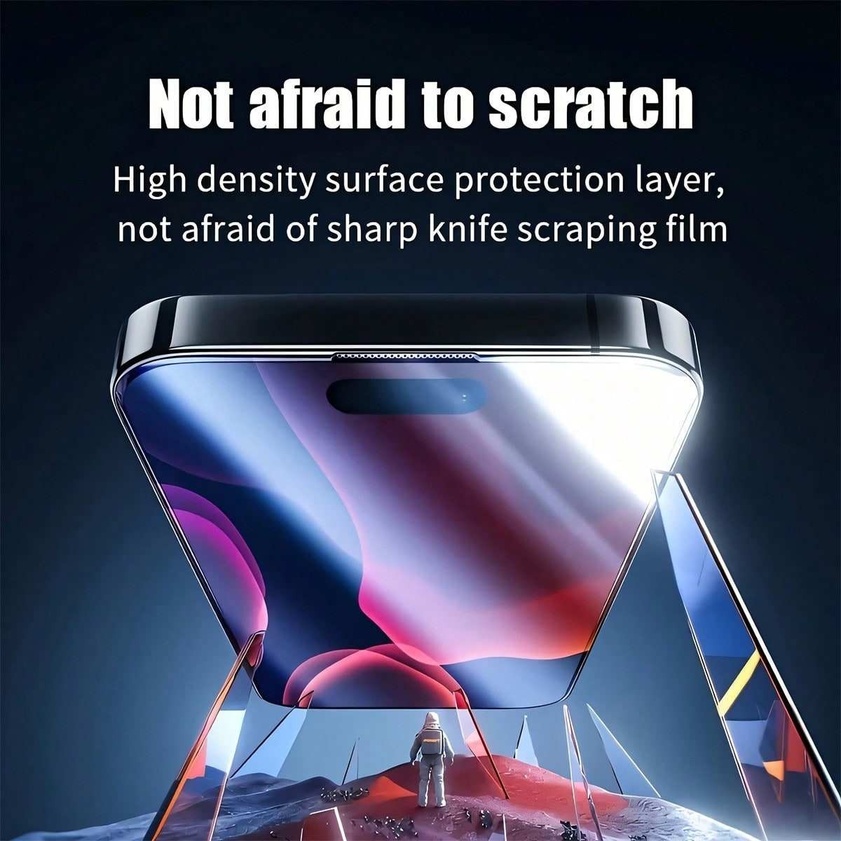 2 Pack Tempered Glass Screen Protector Cover For iPhone