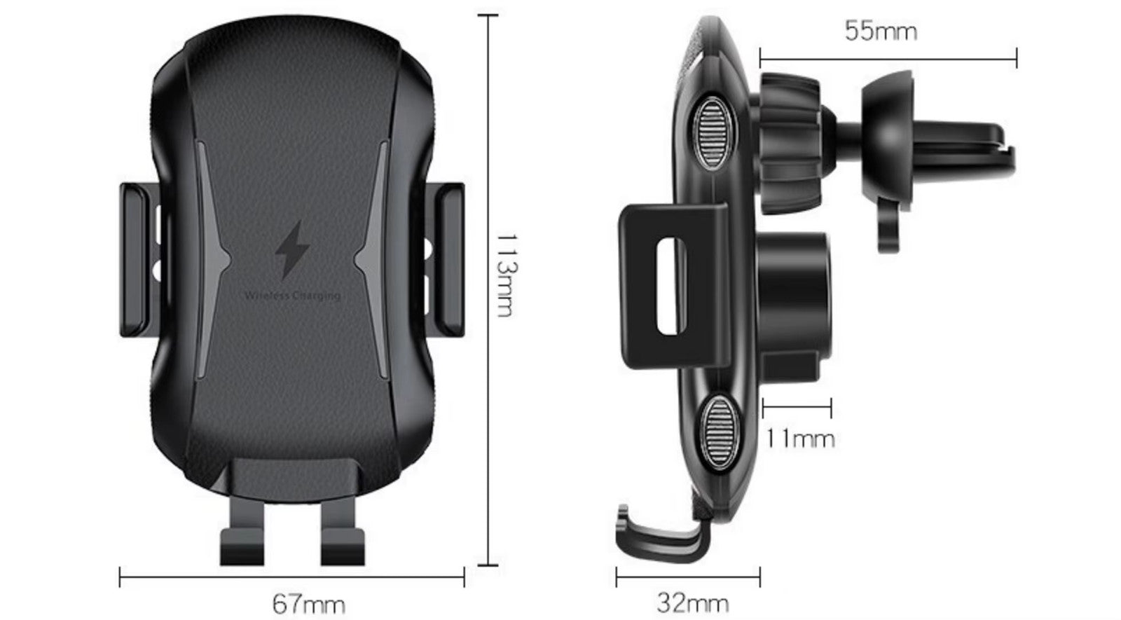 Wireless Fast Charge Car Phone Holder Universal