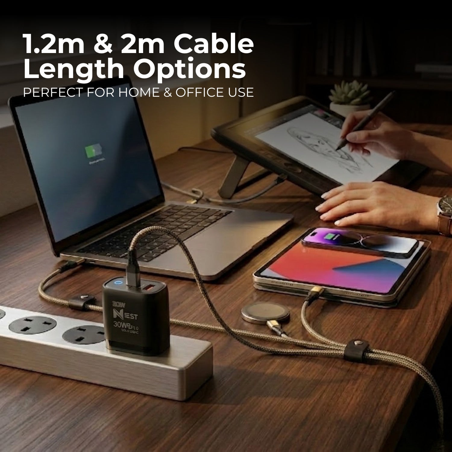 Fast Charging 22.5W USB-C PD QC Plug Charger & Cable For iPhone 15 16 Samsung