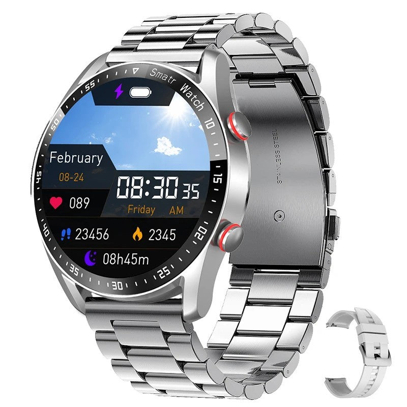 Mens Smart Watch Call Laser Health Blood Pressure Fitness Sports