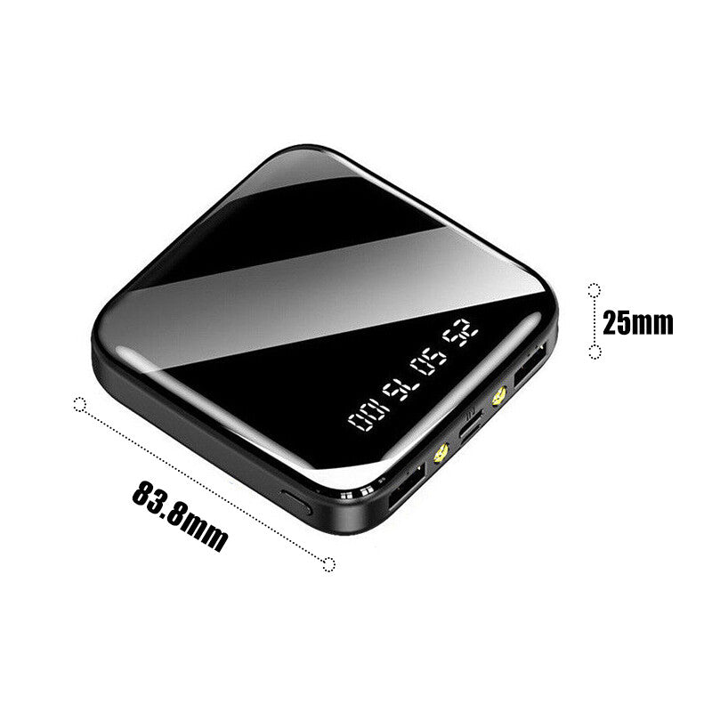 9000000mAh Power Bank Portable Fast Charger Battery USB Pack 2 for Mobile Phone.