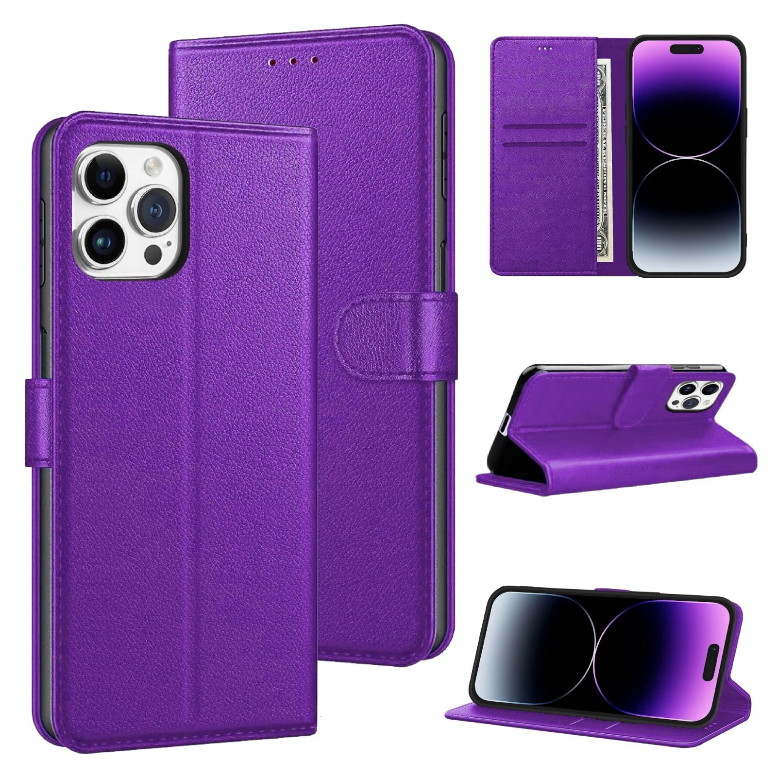 Case For iPhone 17 16 Pro Max Plus 15 14 13 12 11 XR 8 Leather Flip Wallet Cover