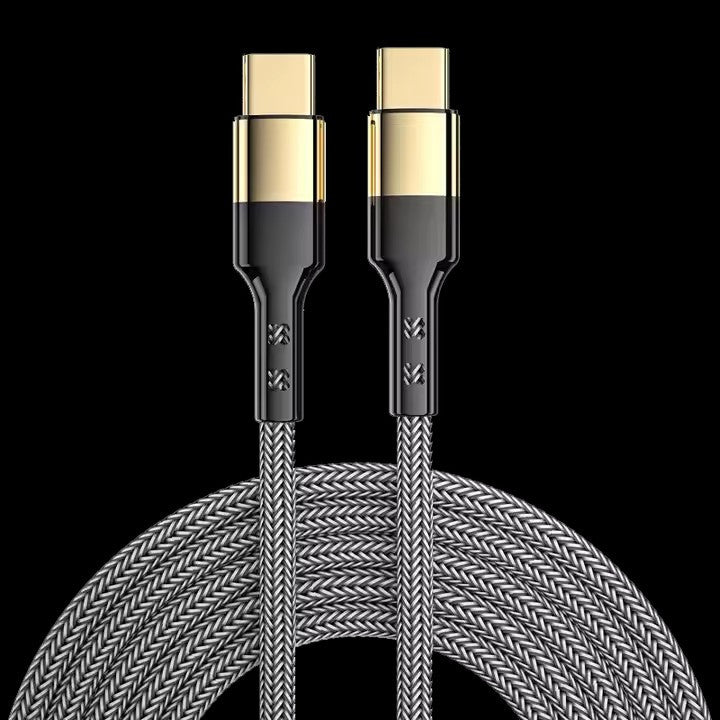Type C to Type C Cable PD 60W Fast Charger Long Braided