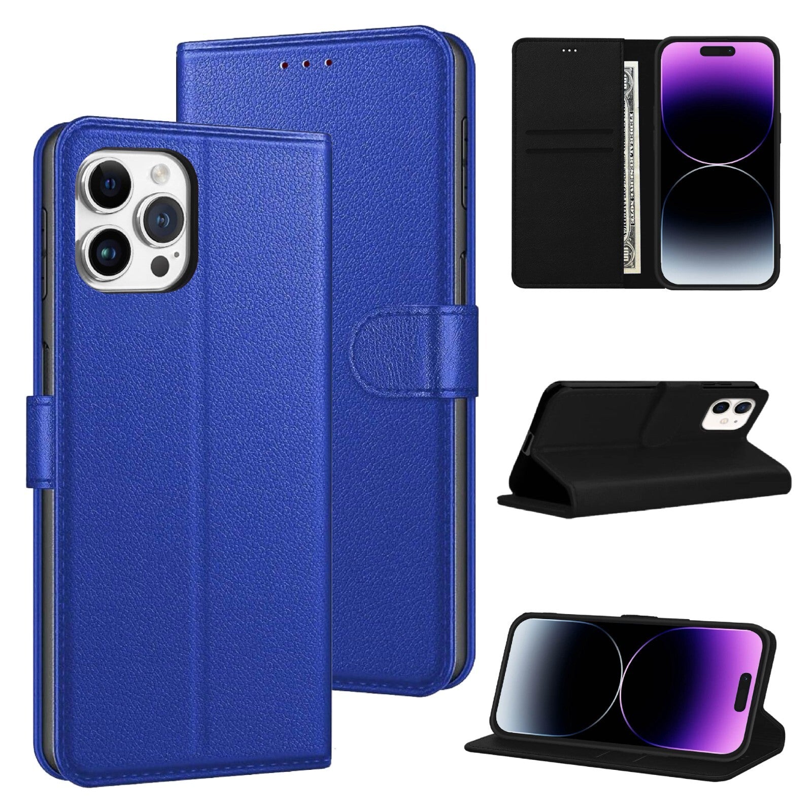 Case For iPhone 17 16 Pro Max Plus 15 14 13 12 11 XR 8 Leather Flip Wallet Cover