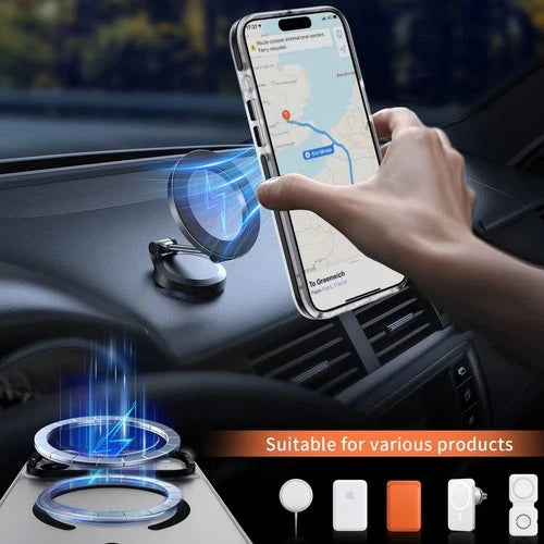 Case For Apple iPhone 17 16 15 Pro Max + Magnetic Clear Lens Stand Bumper Cover